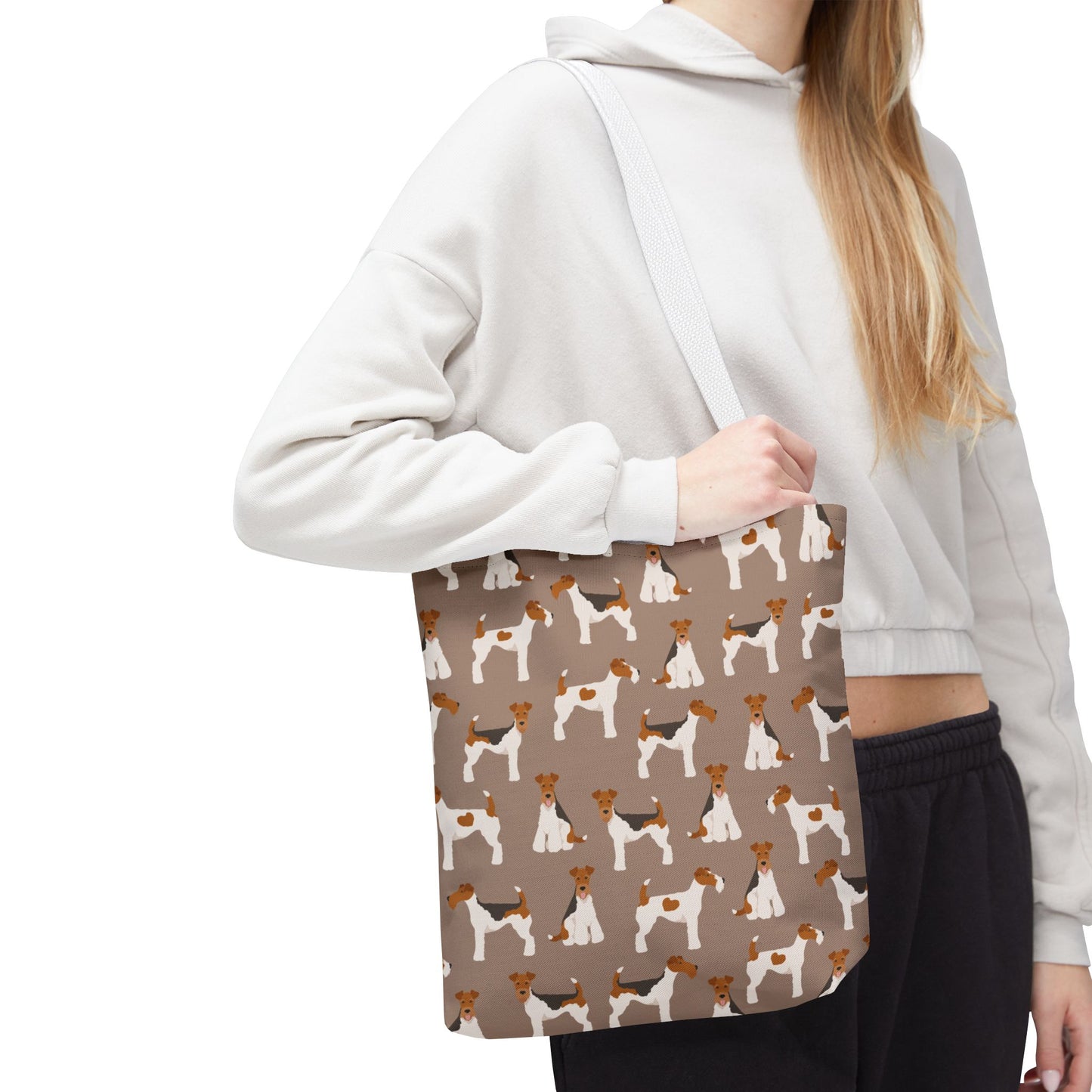 Wire Fox Terrier Dog Pattern Tote Bag - Perfect for Pet Lovers!
