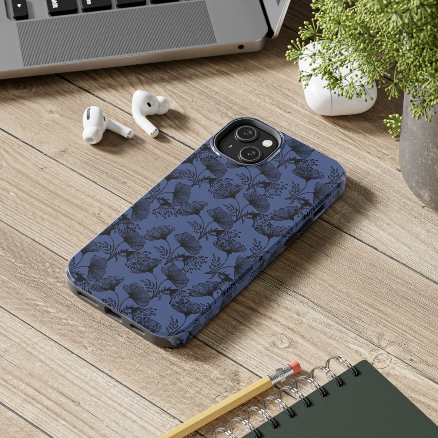 Ornate Floral Tough Phone Case - Durable Protection with Elegant Design