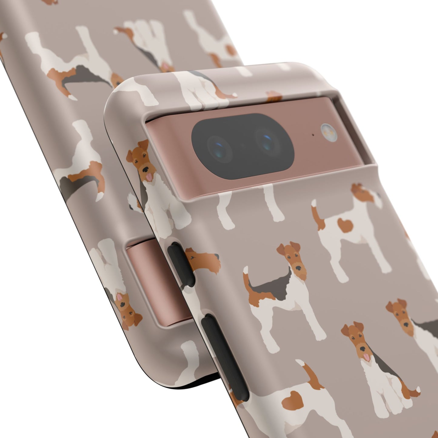 Dog Lover Tough Case - Stylish Phone Case Featuring Playful Fox Terriers