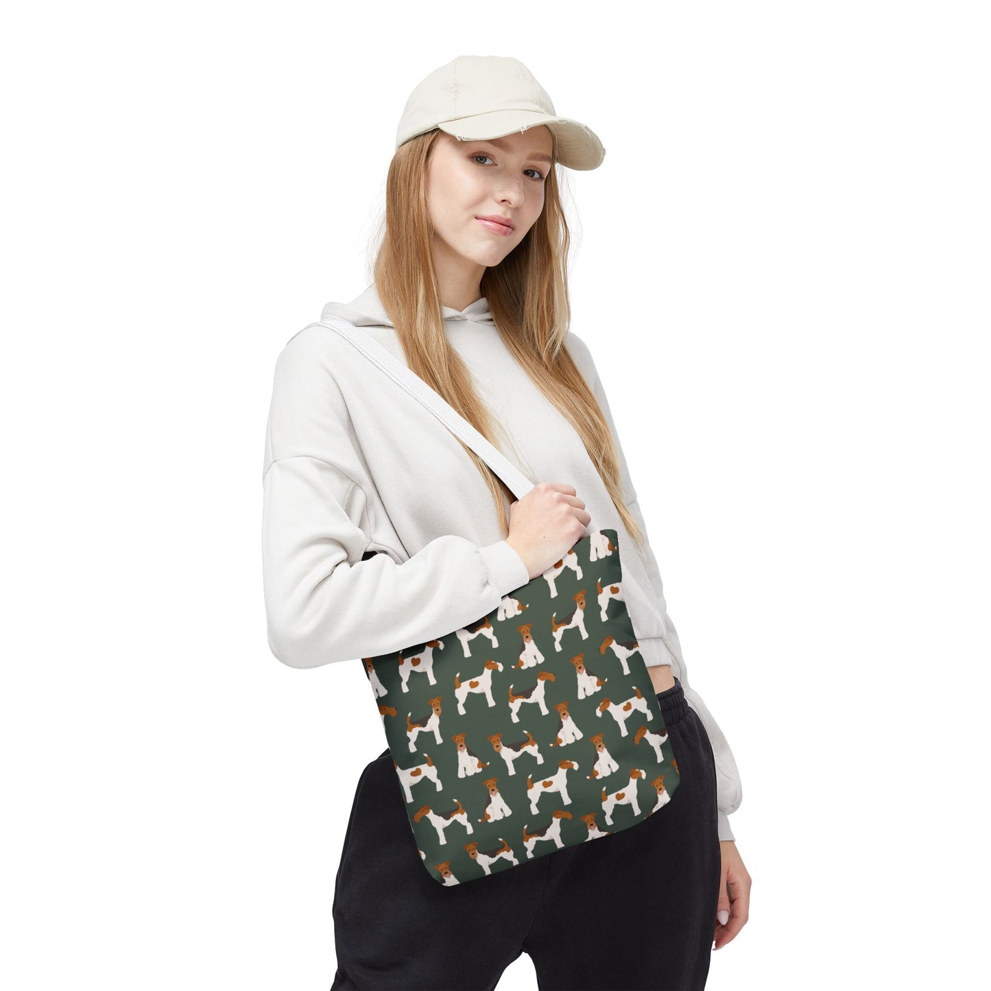 Wire Fox Terrier Dog Pattern Tote Bag - Perfect for Pet Lovers!