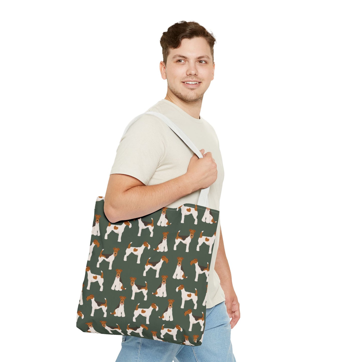 Wire Fox Terrier Dog Pattern Tote Bag - Perfect for Pet Lovers!