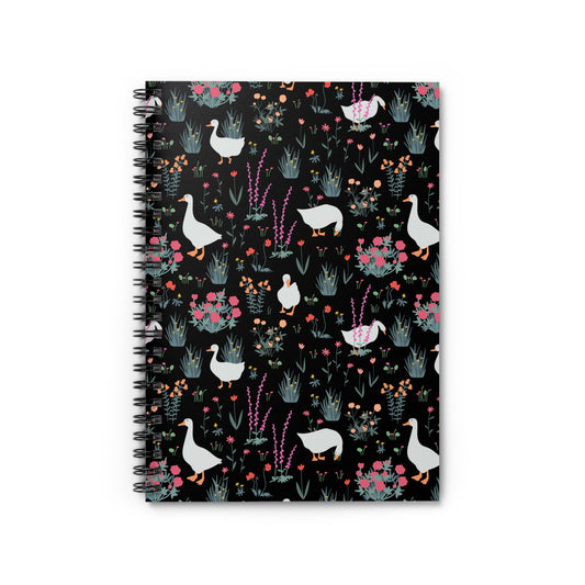 Charming Floral Spiral Notebook - Ruled Lines for Nature Lovers