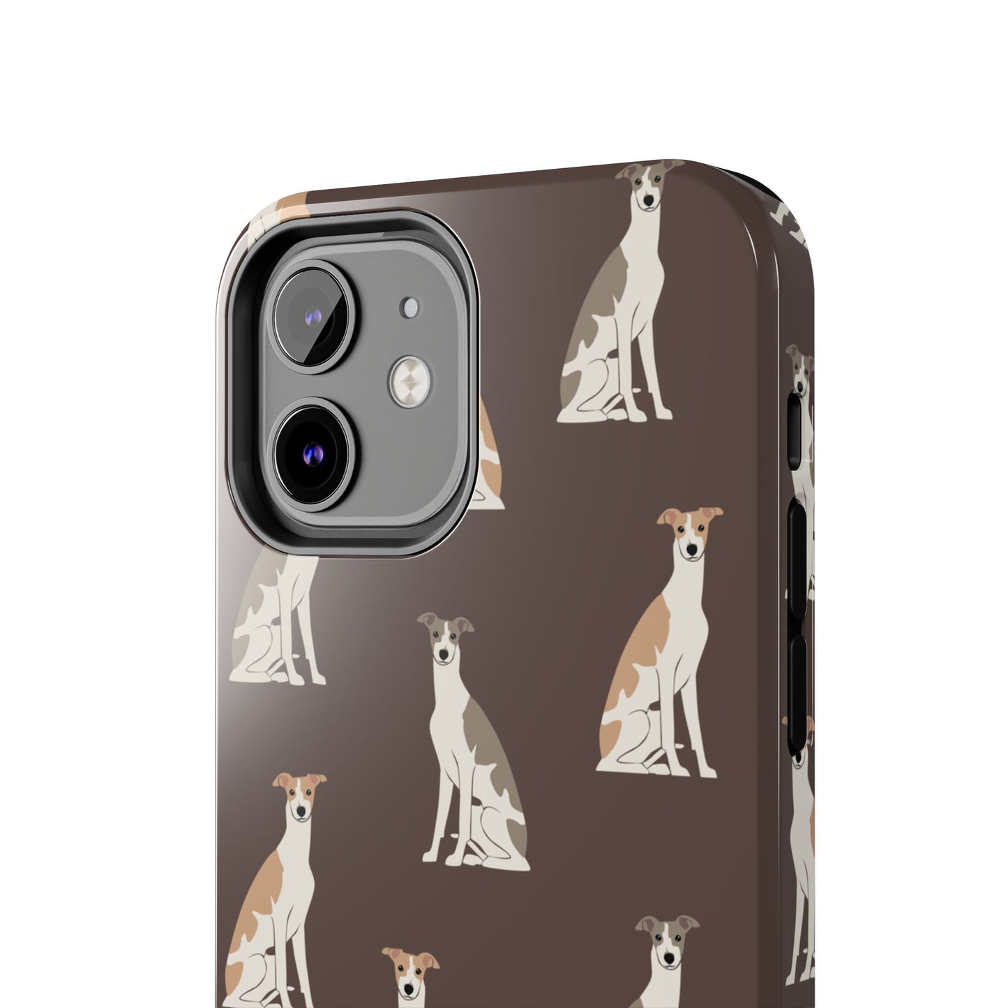 Elegant Grey Hound Pattern Phone Case - Durable & Stylish Dog Lover Accessory