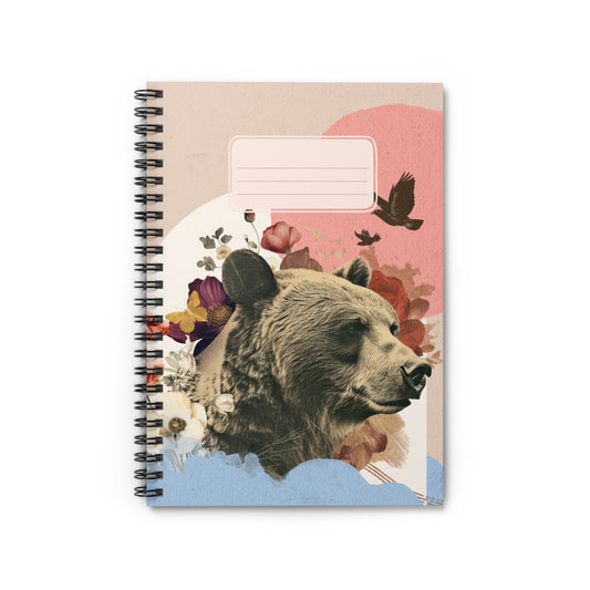 Artistic Bear Spiral Notebook - Ruled Lines for Note-Taking & Journaling