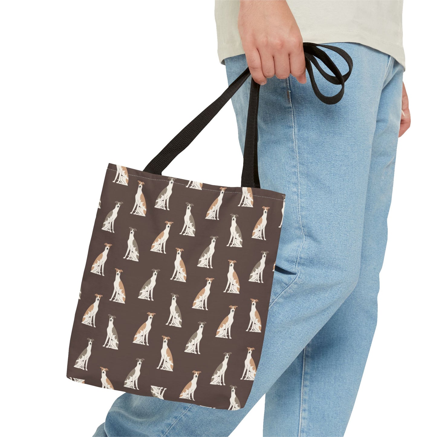 Grey Hound Dog Pattern Tote Bag - Perfect for Pet Lovers!