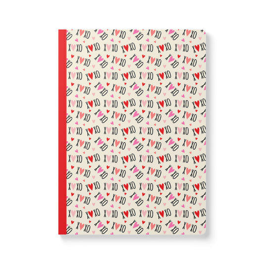 XoXo Hearts Softcover Journal with Inside Prints | Perfect for Notes and Gifts