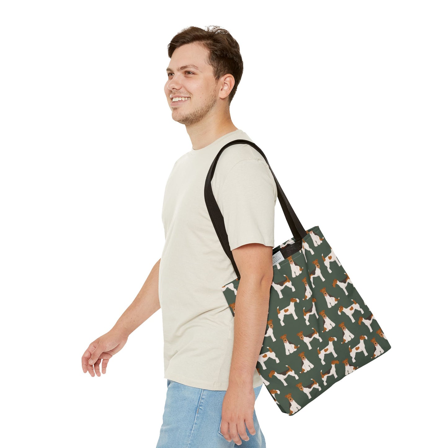 Wire Fox Terrier Dog Pattern Tote Bag - Perfect for Pet Lovers!