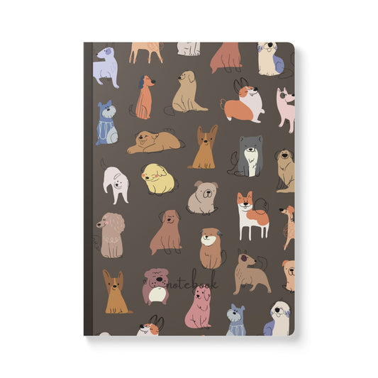 Adorable Dog-Themed Softcover Journal - Perfect for Pet Lovers