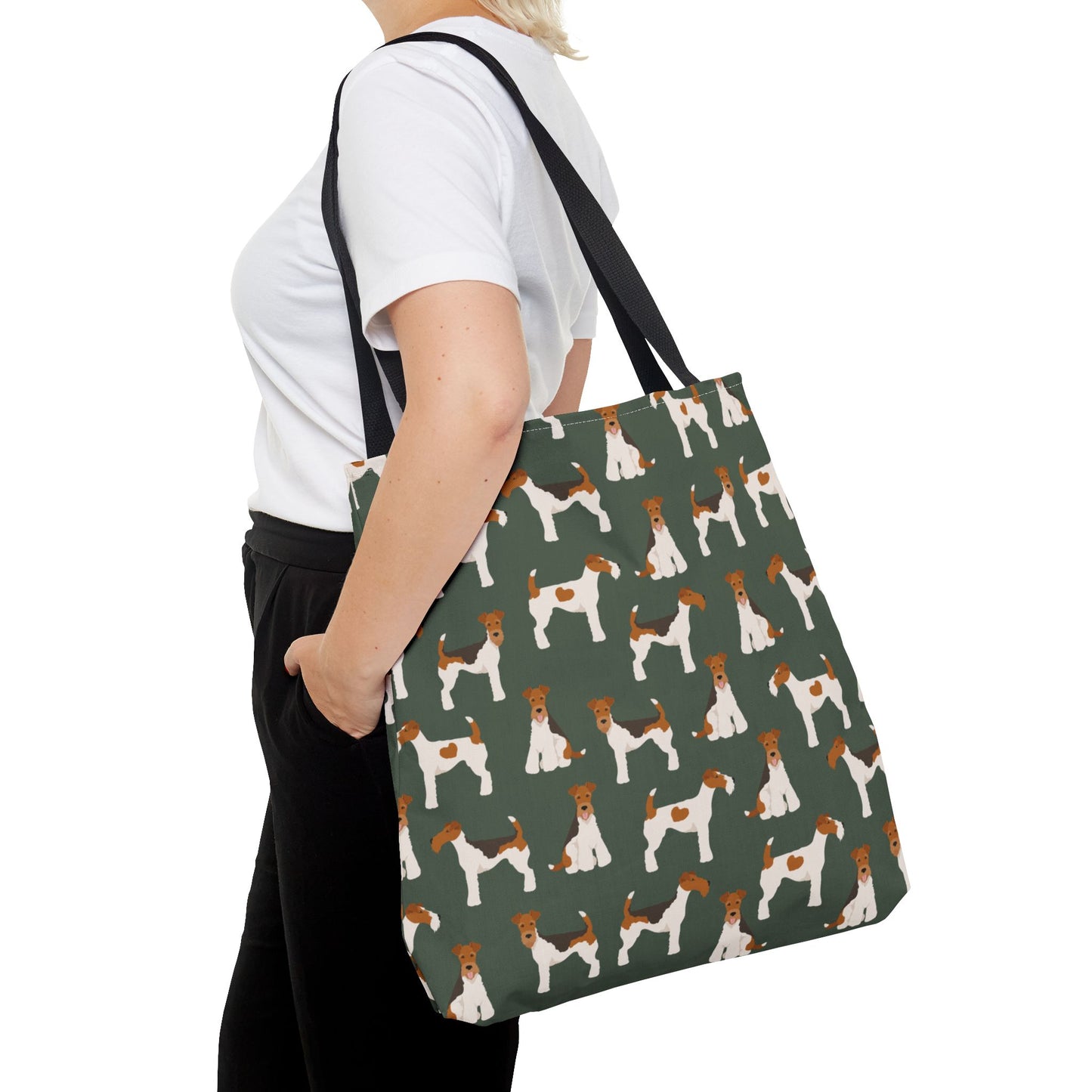 Wire Fox Terrier Dog Pattern Tote Bag - Perfect for Pet Lovers!