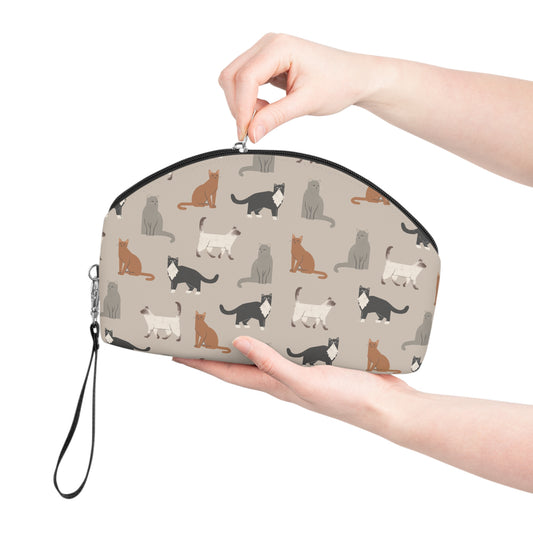 Adorable Cubist Cat-Themed Makeup Bag for Animal Lovers