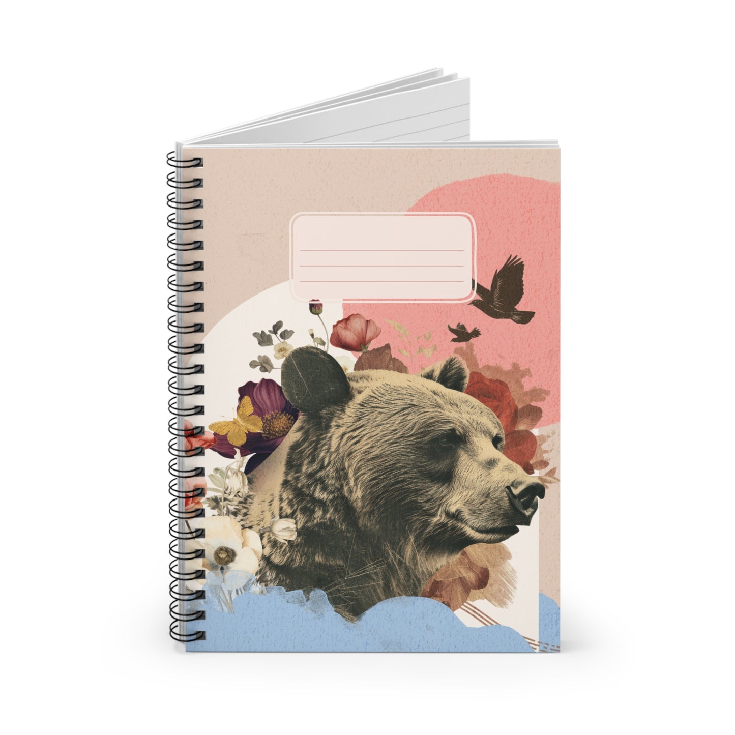 Artistic Bear Spiral Notebook - Ruled Lines for Note-Taking & Journaling